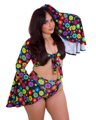 Daisy Darling Boo Flared Sleeve Top