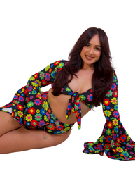 Daisy Darling Boo Flared Sleeve Top