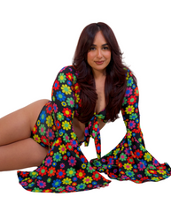 Daisy Darling Boo Flared Sleeve Top