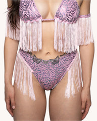 Wildly Pink Boo Fringe Bottoms