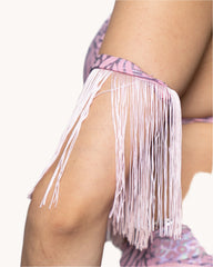 Wildly Pink Boo Fringe Bicep Sleeves