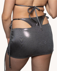 Grey Gunmetal Boo Mini Skirt