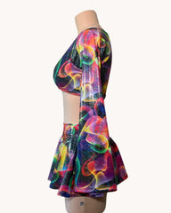MEDIUM O-Ring Flared Long Sleeve Top
