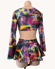 MEDIUM O-Ring Flared Long Sleeve Top