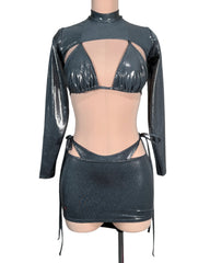 MEDIUM 4 Piece Astro Bikini Set