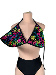 2XL Bikini Bottom Boo Triangle Top