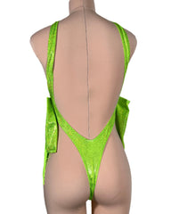 MEDIUM Celosia Lime Boo Bodysuit