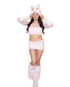 Fuzzy sherpa monster hat for Halloween and festivals